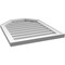 Ekena Millwork Octagonal Top Surface Mount PVC Gable Vent w/ 2"W x 1-1/2"P Brickmould Frame, 22"W x 28"H GVPOT22X2802SN - alternate 4